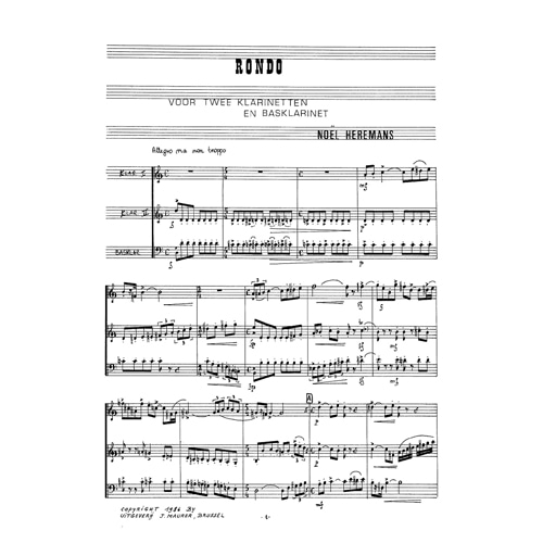 헤만스 - Rondo for Clarinet Trio