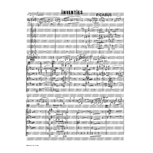 카부스 - Inventies for Clarinet Quartet and String Orchestra