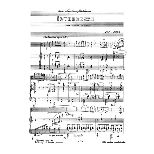 마에스 - Intermezzo for Viola and Piano 비올라와 피아노를 위한 인터메조