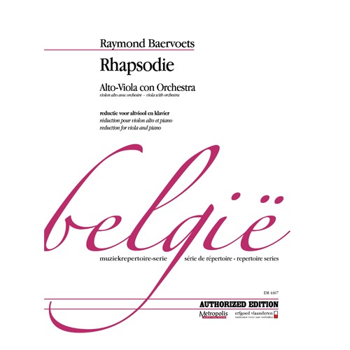 Baervoets - Rhapsodie for Viola and Piano 비올라와 피아노를 위한 랩소디