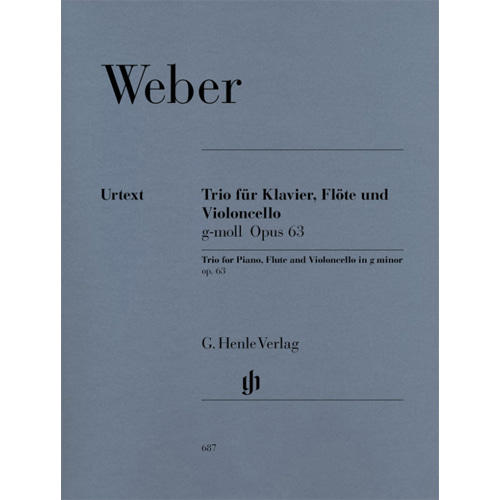 베버 피아노 플룻 첼로를 위한 트리오 g minor op. 63