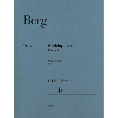 베르그 현악 4중주 op. 3 (2바이올린, 비올라, 첼로)