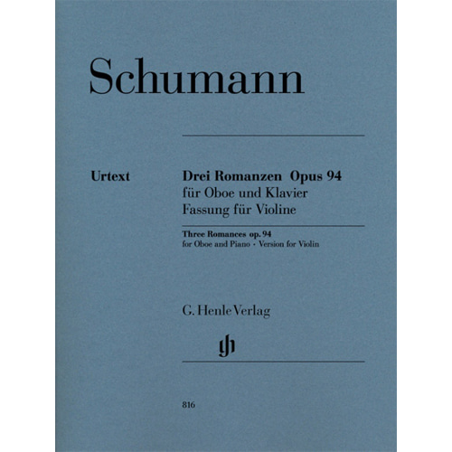 슈만 3개의 로망스 (바이올린버전) op. 94