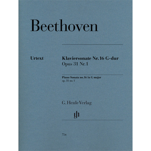 베토벤 피아노 소나타 no. 16 G major op. 31 no. 1