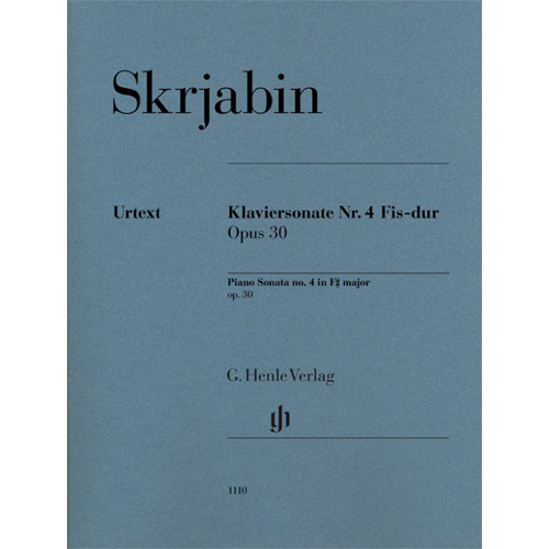 스크랴빈 피아노 소나타 no. 4 F sharp major op. 30