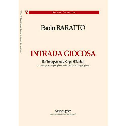 파올로 바라토 트럼펫과 피아노를 위한 인트라다 지오코사