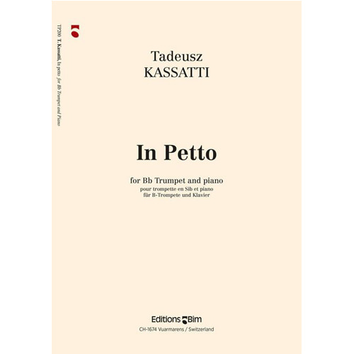 타데우시 카사티 트럼펫과 피아노를 위한 인 페토