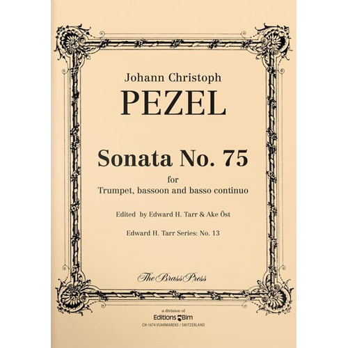 요한 페첼 트럼펫 바순 바소콘티누오를 위한 소나타 No 75