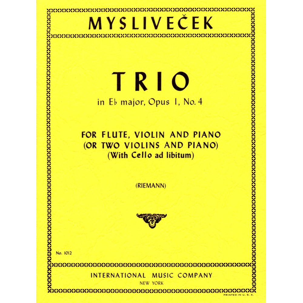 미슬리베체크 트리오 B♭ major Op. 1 No. 4  플루트,바이올린,피아노 (첼로)