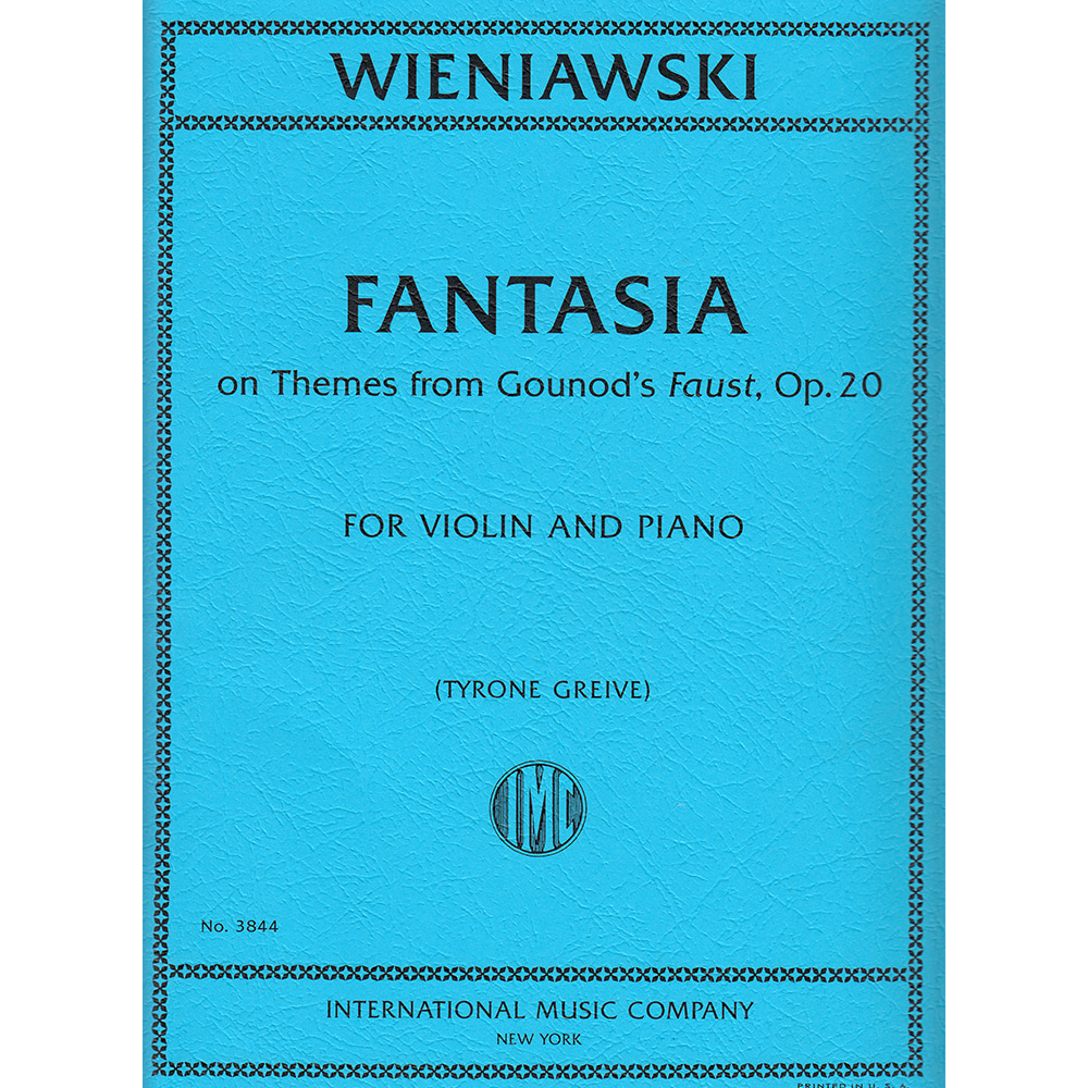 비에니아프스키 구노의 파우스트 주제에 의한 환상곡 작품.20 - 바이올린/피아노