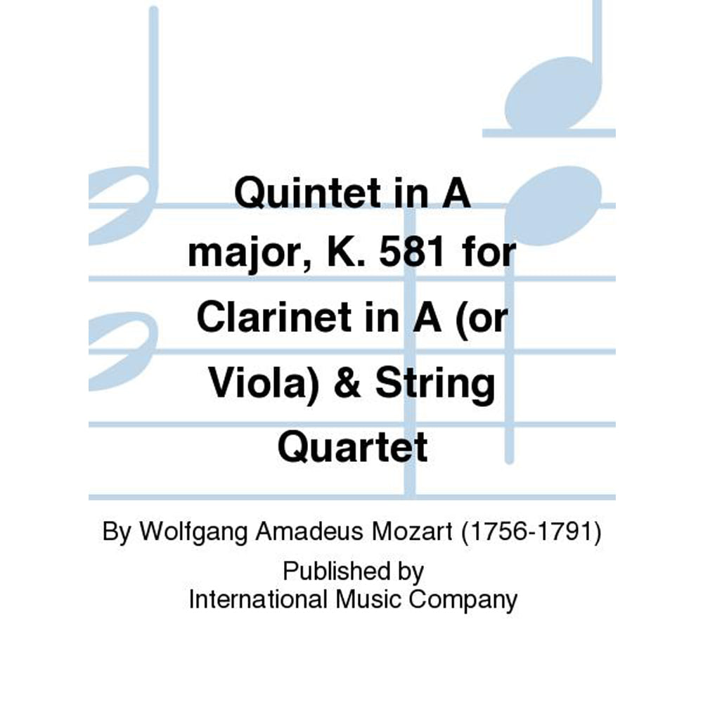 모차르트 클라리넷(비올라)와 현악4중주를위한 5중주 In A Major, K. 581