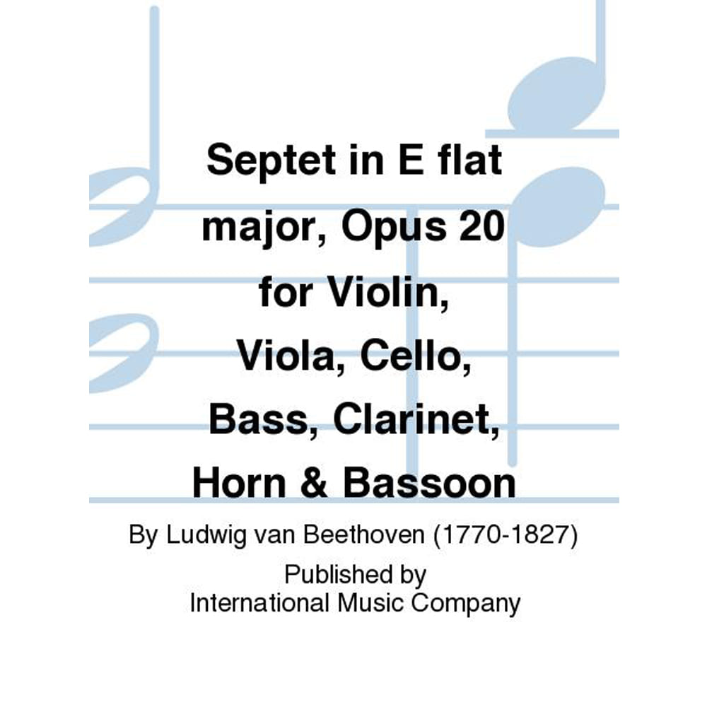 베토벤 바이올린 비올라 첼로 베이스 클라리넷 호른 &amp; 바순을 위한 6중주 In E Flat Major, Opus 20