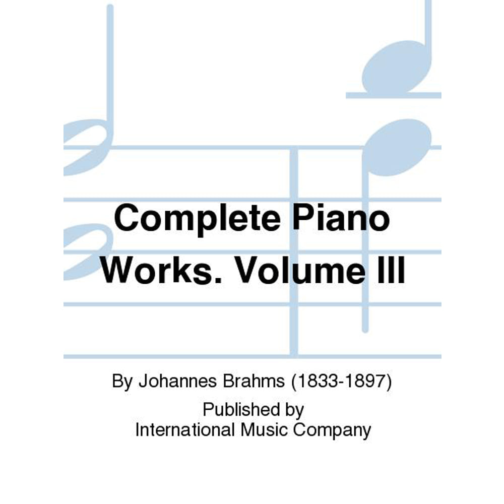 브람스 피아노 완성집 Volume III