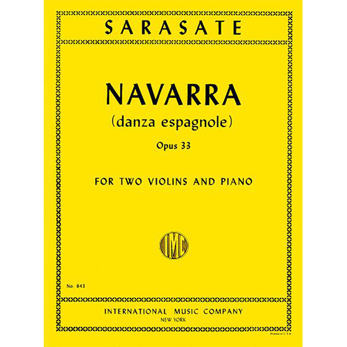 사라사테 2바이올린을 위한 나바라 스페인 무곡 Op. 33