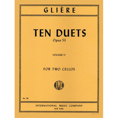 글리에르 2첼로를 위한 10개의 듀엣 Opus 53: Volume II