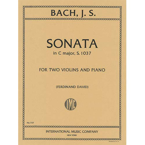 바흐 2바이올린과 피아노를 위한 소나타 In C Major, S. 1037