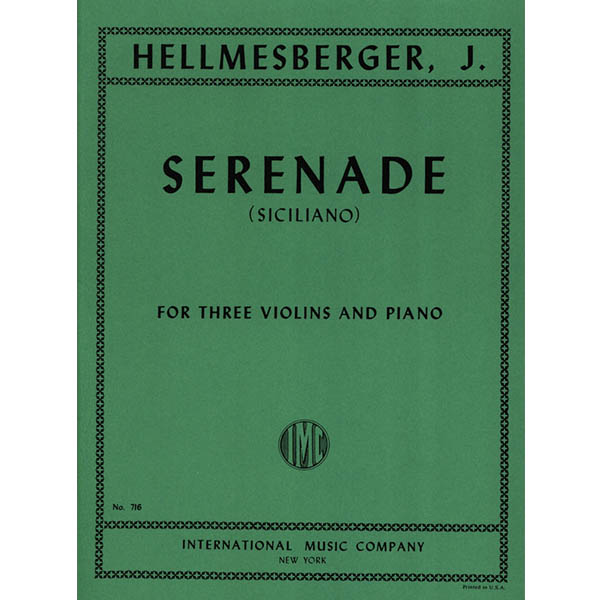 헬메스베르거 3개의바이올린과 피아노를 위한 세레나데