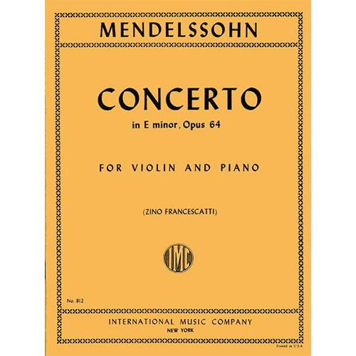 멘델스존 바이올린 콘체르토 in E minor, Op. 64
