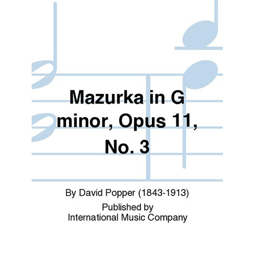 포퍼 첼로 마주르카 In G Minor, Opus 11, No. 3