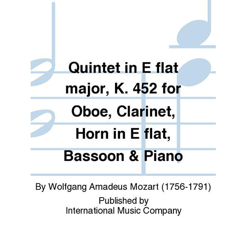 모차르트 오보에 클라리넷 호른 바순 피아노를 위한 5중주 In E Flat Major, K. 452