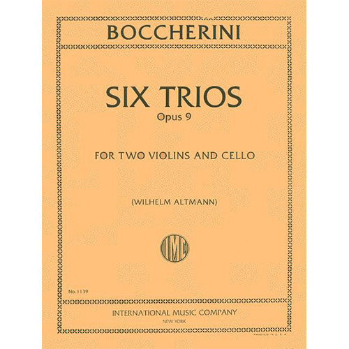 보케리니 2바이올린과 피아노를 위한 6개의 3중주 Opus 9