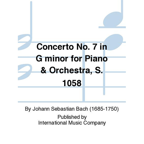 바흐 피아노 콘체르토 No. 7 In G Minor S. 1058 (2 Pianos, 4-Hands)