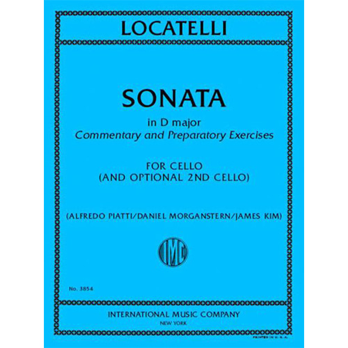 로카텔리 첼로 소나타 In D Major: Commentary And Preparatory Exercises For Cello (And Optional 2Nd Cello)