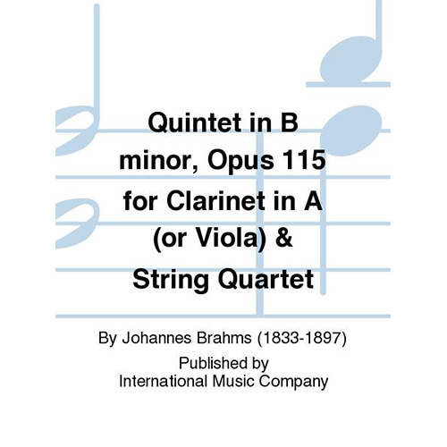 브람스 클라리넷(or 비올라)와 스트링콰르텟을 위한 5중주 In B Minor, Opus 115