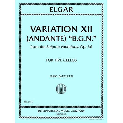 엘가 5첼로를 위한 에니그마 변주곡 XII (Andante) Op. 36