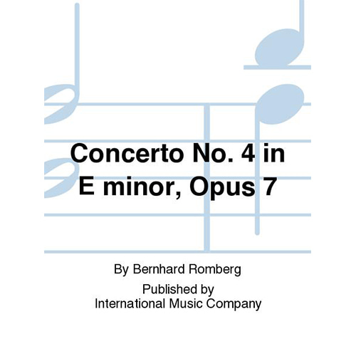 롬베르그 첼로 콘체르토 No. 4 In E Minor, Opus 7