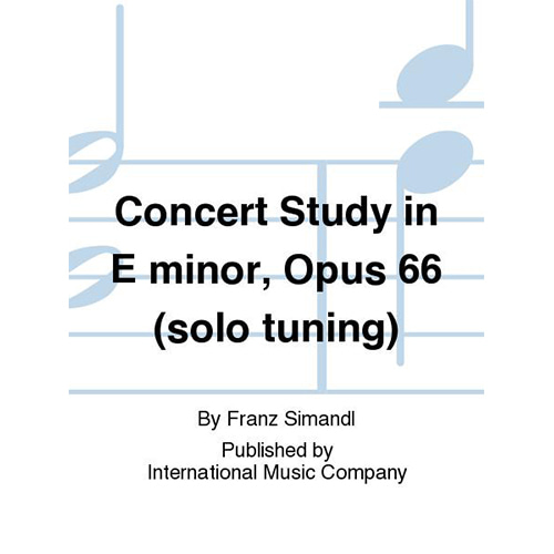 시맨들 베이스를 위한 콘체르토 연습곡 In E Minor, Opus 66 (Solo Tuning)