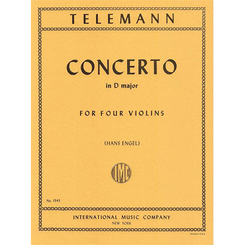 텔레만 4바이올린을 위한 콘체르토 In D Major