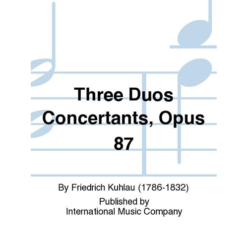 쿨라우 2플룻을 위한 3개의 협주곡 Opus 87