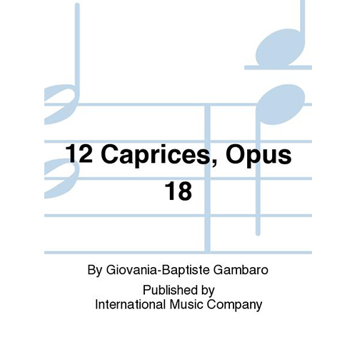 감바로 클라리넷을 위한 12개의 카프리스 Opus 18