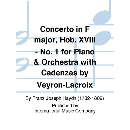 하이든 피아노 콘체르토 In F Major, Hob. Xviii: F1 카덴자 베롱라크루아 (2 Pianos, 4-Hands)