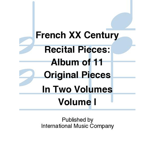 클라리넷 프랑스 XX세기 리사이틀 작품 두 권으로 된 11개의 오리지널 작품의 앨범 - Volume I