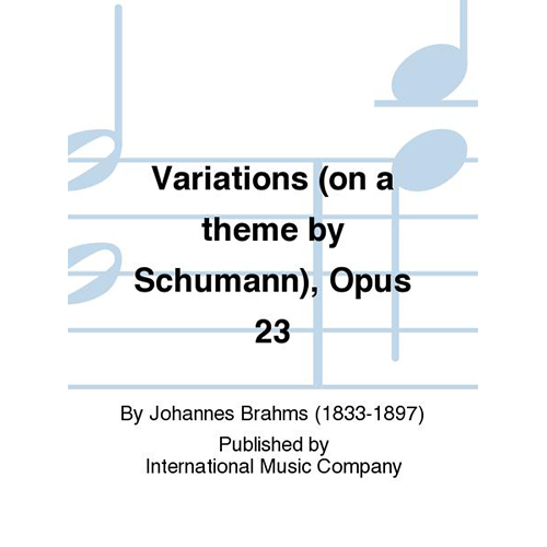 브람스 피아노 슈만 주제에의한 변주곡 Opus 23 (1 Piano, 4-Hands)