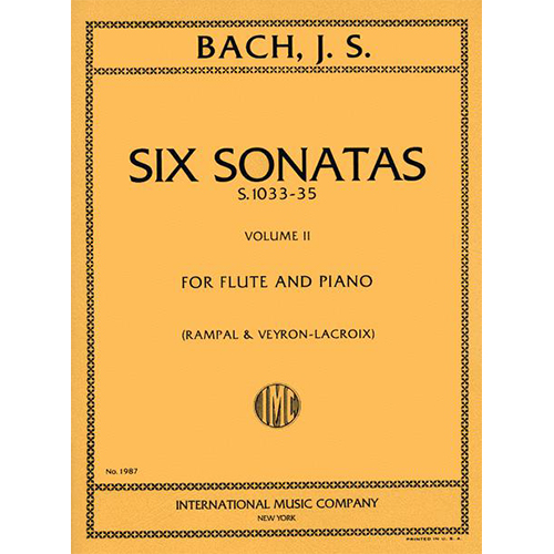 바흐 플룻을 위한 6개의 소나타 Volume II 에디트 랑팔 (C major; E minor; E major) BWV 1033-1035