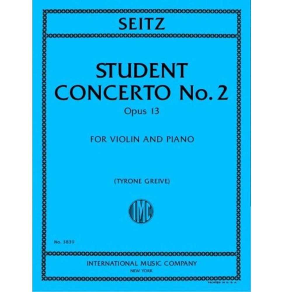 자이츠 바이올린을 위한 스튜던트 콘체르토 No. 2, Op. 13 (GREIVE)