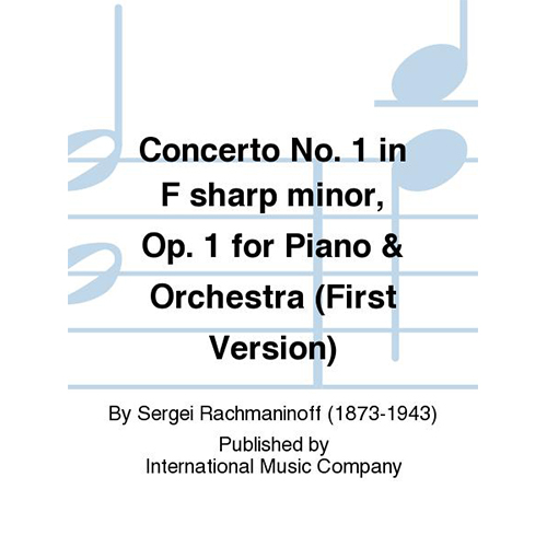 라흐마니노프 피아노 콘체르토 No. 1 in F sharp minor, Op. 1 (First Version) (2 Pianos, 4-Hands)