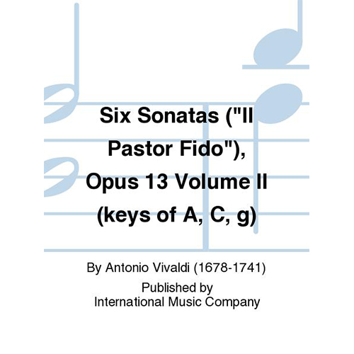 비발디 플룻 6개의 소나타 (Il Pastor Fido), Opus 13 - Volume II (Keys Of A, C, G)