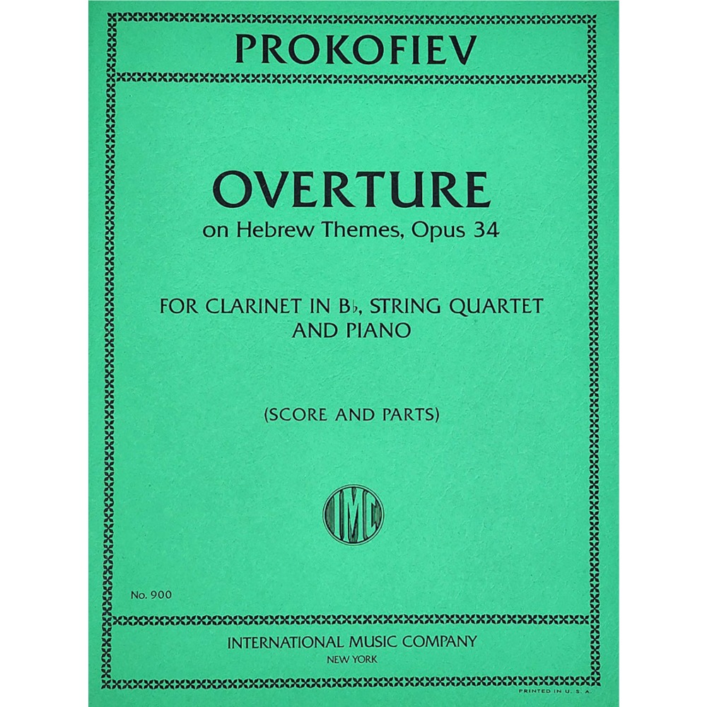 프로코피에프 클라리넷 첼로 비올라 바이올린을 위한 히브리 주제에 의한 서곡 Opus 34
