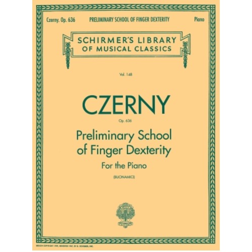 체르니 피아노 연습곡  Preliminary School of Finger Dexterity, Op. 636 [50253070]