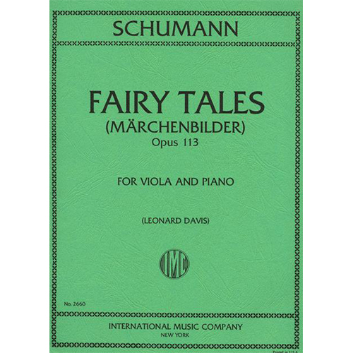 슈만 비올라를 위한 동화책 4개의 모음곡 Opus 113