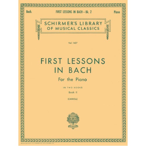 바흐 피아노 첫번째 레슨 First Lessons in Bach – Book 2 [50259230]