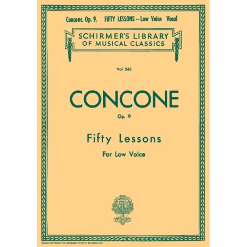 콘코네 50 레슨, Op. 9 - 로우 보이스 [50253730]