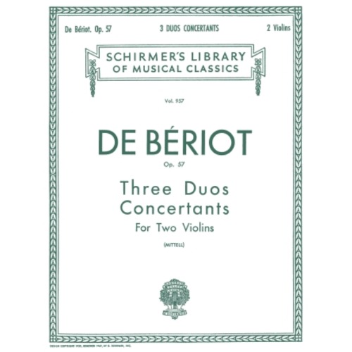 베리오 두대의 바이올린을 위한 3 듀오 콘체르탄테, 작품. 57 [50257190]