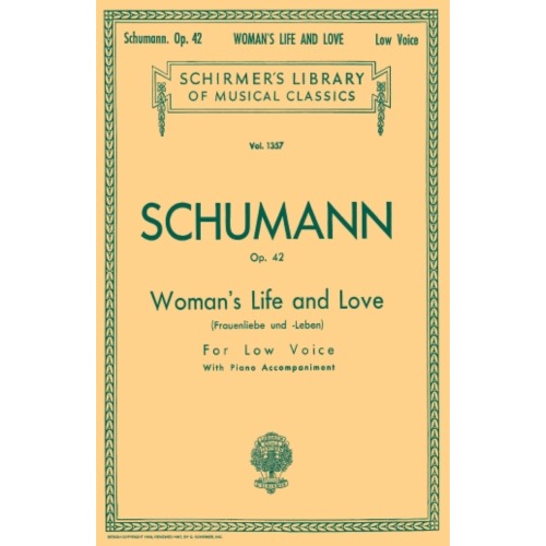 슈만 : 여자의 인생과 사랑 (Frauenliebe und Leben) - 로우 보이스 [50258730]