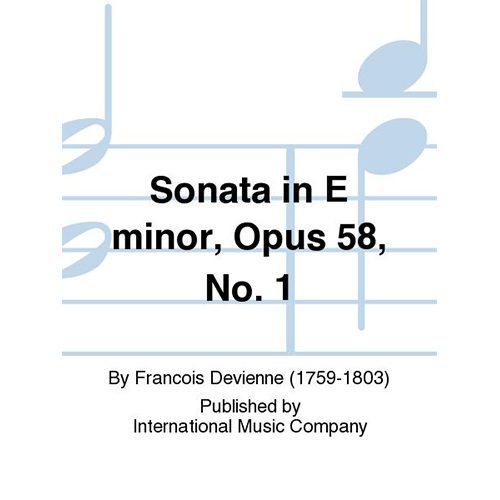 드비엔느 플룻 소나타 In E Minor, Opus 58, No. 1