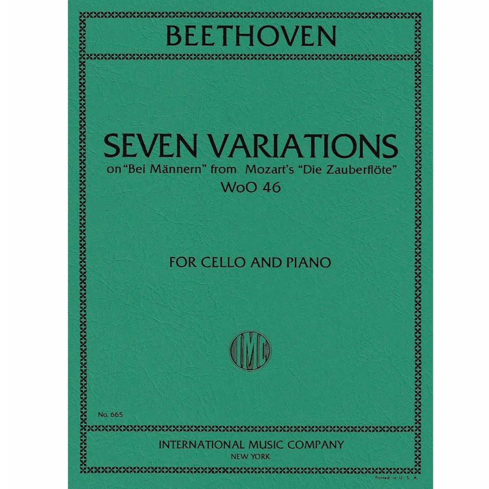 베토벤 모차르트마술피리 테마에 의한 7 변주곡 Bei Mannern(Wo.046) 첼로